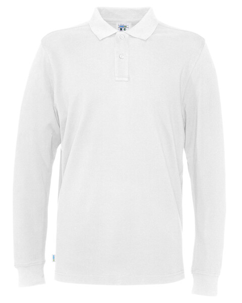 Cottover Gots Pique Long Sleeve Man white M