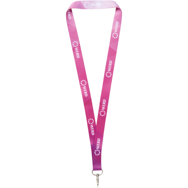 Lana lanyard - full colour 2-sided sublimation - White / 25mm