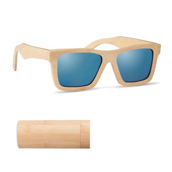 MB - Sunglasses and case in bamboo Wanaka