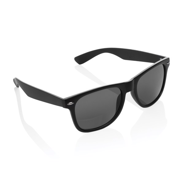 GRS recycled PC plastic sunglasses - Black