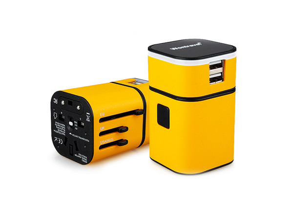 Cestovný USB adaptér s LED logom #2