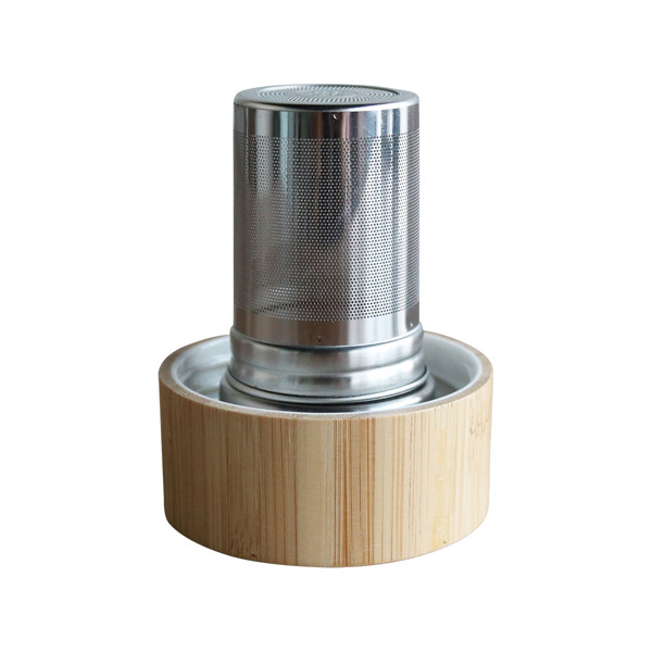 600 ml Gourmet glass bottle with tea infuser