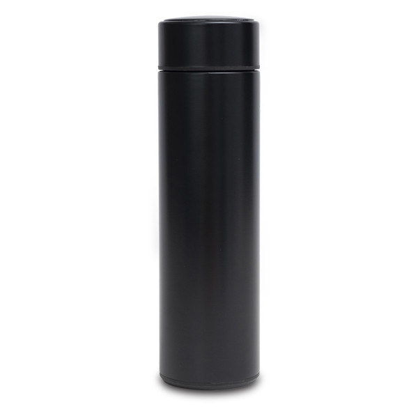 420 ml Falco thermal mug with thermometer - Black