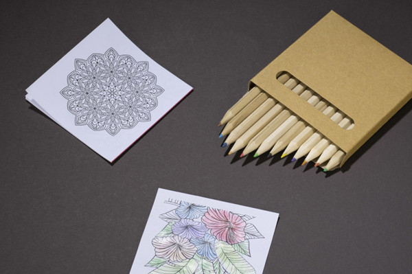 Colour pencils with colouring book LOTI