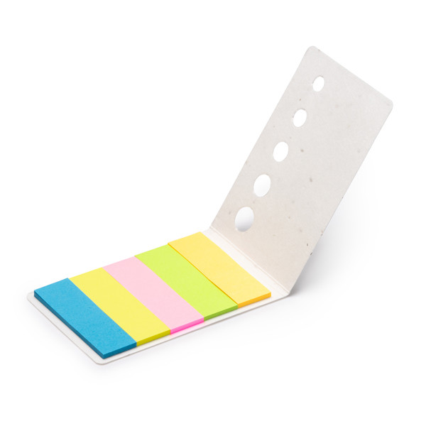 Personalised recycled paper notepad with plantable seed cover