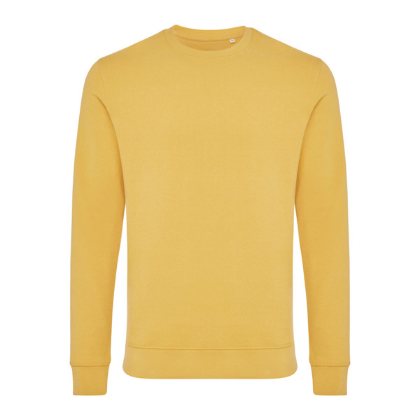 Iqoniq Zion recycled cotton crew neck - Ochre Yellow / XL