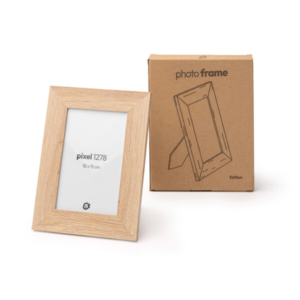 Personalised MDF wood photo frame 10x15 with glass