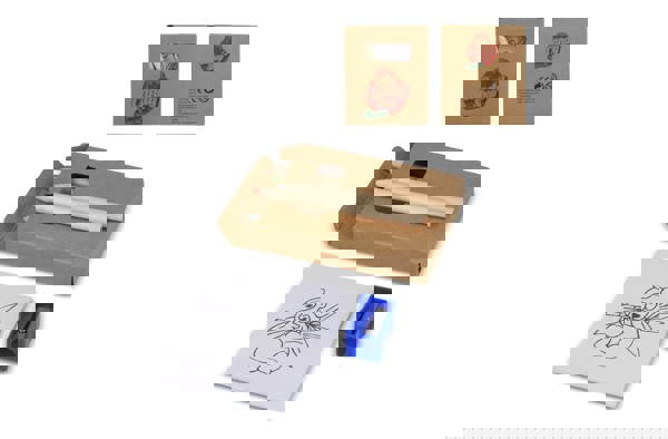 8 piece colouring set in kraft box