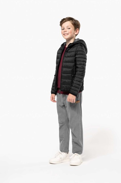 Kids' Lightweight Hooded Padded Jacket - Light Royal Blue / 6/8