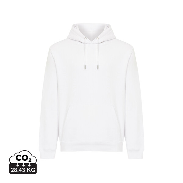 Mikina s kapucí IQONIQ Joshua z recyklované bavlny - Recycled White / S