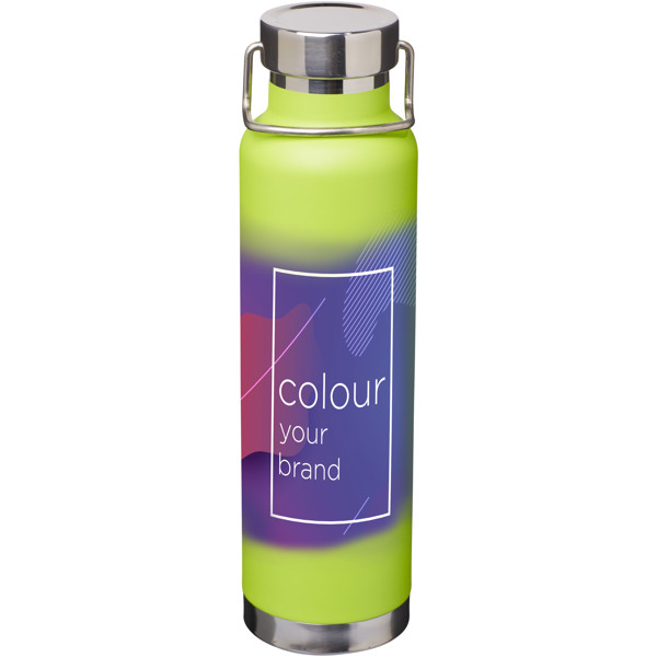 Thor 650 ml copper vacuum insulated sport bottle - Lime