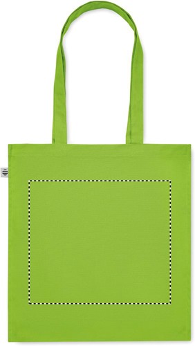 Organic cotton shopping bag Bente Colour - Lime - Kick And Rush